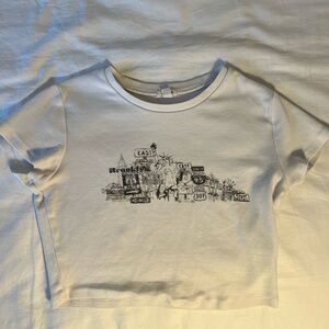 Garage White Graphic Tee